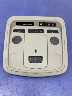2015-2019 Cadillac ATS Overhead Console with Dome Light and Sunroof Switch (Used OEM)