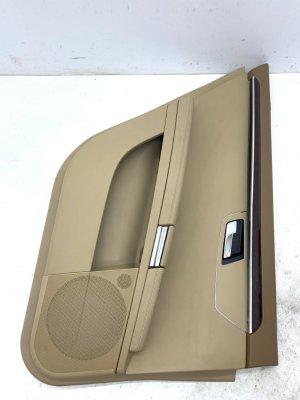 2007-2013 Mercedes-Benz S320 Beige Door Interior Trim Panel Assembly - Rear, Left (Driver) (Used OEM)