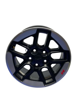2019-2022 Jeep Wrangler Black 17x7.5 5 U-Spoke Aluminum Wheel (Used OEM)