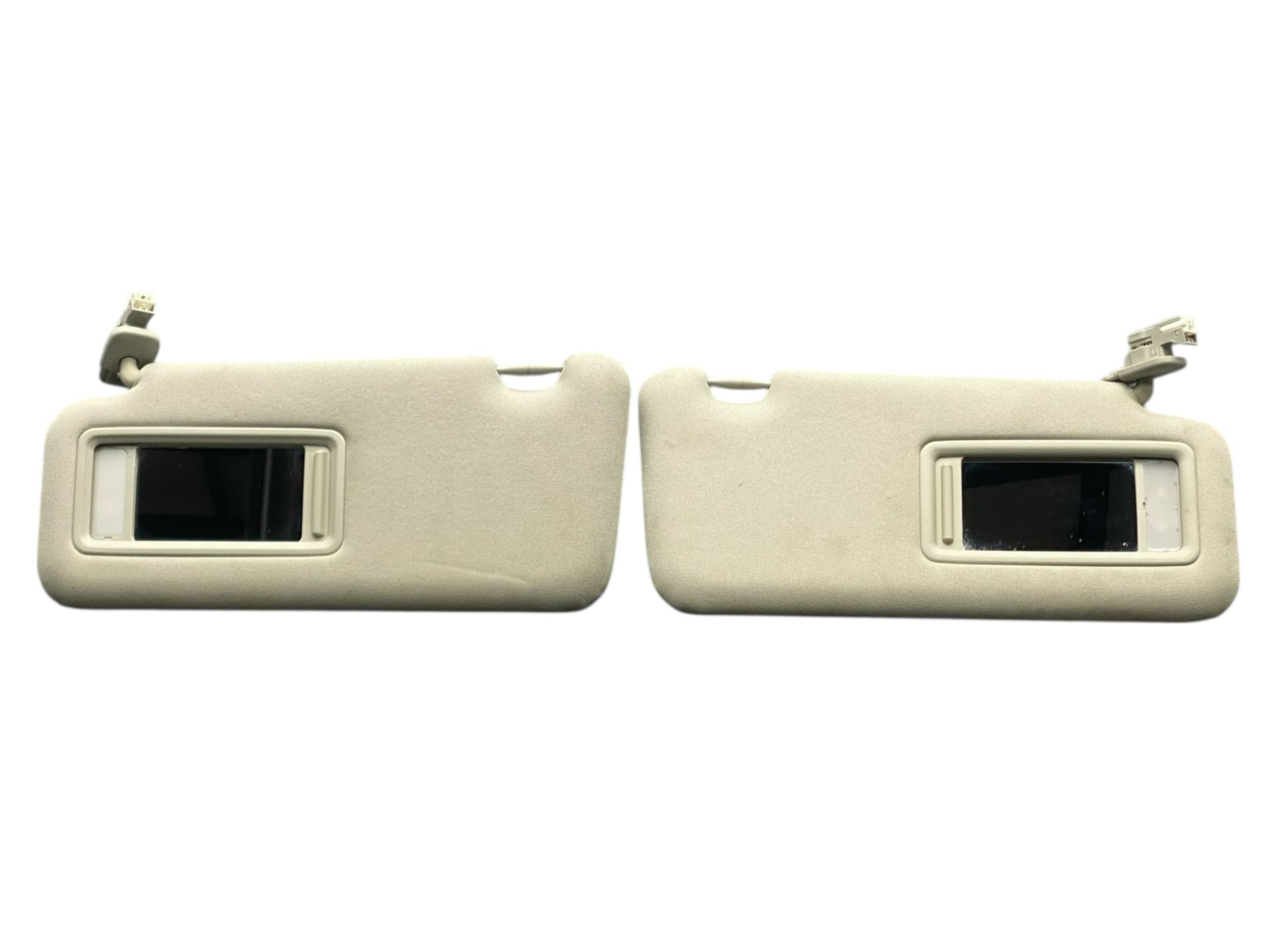 2021-2023 Mazda CX-5 Beige Illuminated Leather Sun Visor with LED - Front, Right (Passenger) (Used OEM)