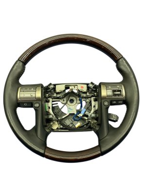 2014-2019 Lexus GX460 Wooden Leather Heated Steering Wheel - Front (Used OEM)