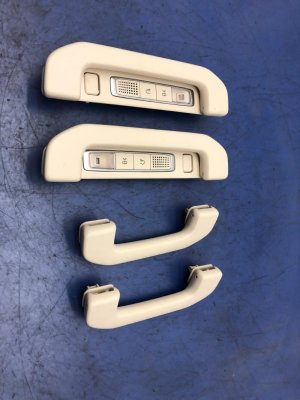 2014-2020 Mercedes-Benz S320 Beige Interior Roof Grab Handle Set - Front, Left (Driver) (Used OEM)