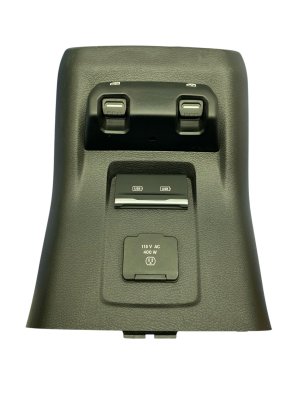 2018-2023 Jeep Wrangler Center Console Trim Panel with USB Ports and Charger - Rear (Used OEM)