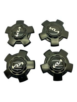 2023-2025 Kia Telluride Black Wheel Rim Center Cap Set (4) (Used OEM)