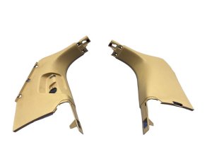 2019-2025 Porsche Cayenne Beige Front Kick Panel Trim Cover Set (Used OEM)