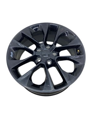 2020-2025 Jeep Wrangler Black 20x8 5 V-Spoke Painted Alloy Wheel (Used OEM)