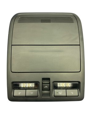 2025-2026 Mazda CX-70 Black Overhead Console with Dome Light, Sunglasses Holder and Sunroof Switch - Front (Used OEM)