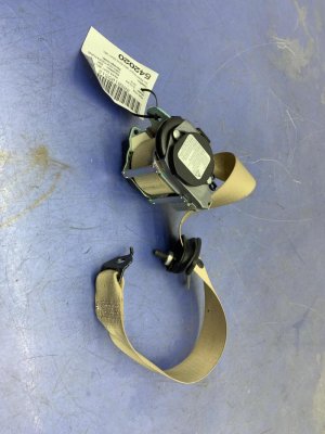 2013-2016 Mercedes-Benz GL550 Beige 3rd Row Seat Belt Assembly - Rear, Right (Passenger) (Used OEM)