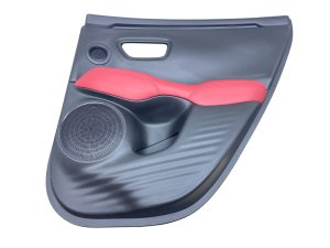 2025-2026 Acura ADX Red Door Interior Trim Panel with Leatherette and Ambient Lighting - Rear, Right (Passenger) (Used OEM)