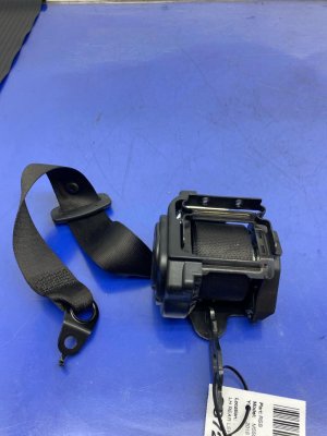 2017-2023 BMW 528i Black Seat Belt Assembly - Rear, Left (Driver) (Used OEM)