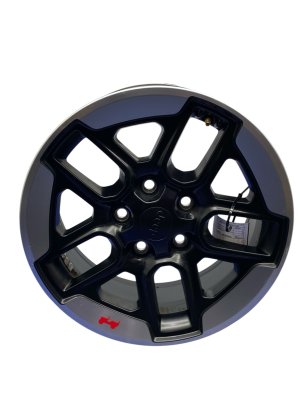 2019-2022 Jeep Wrangler Black 17x7.5 5 U-Spoke Aluminum Wheel (Used OEM)