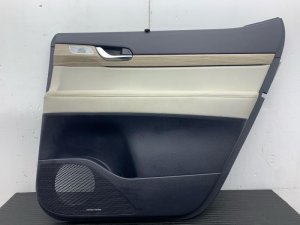 2020-2022 Hyundai Palisade Black Door Interior Trim Panel with Sun Shade - Rear, Right (Passenger) (Used OEM)