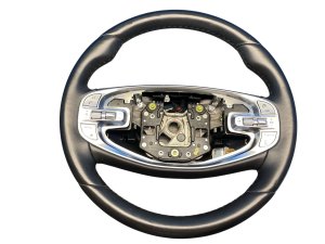 2021-2024 Genesis GV80 Black Heated Steering Wheel with Paddle Shifters and Controls (Used OEM)