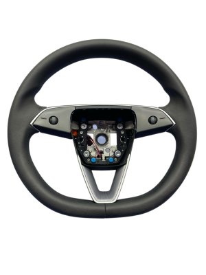  Tesla Model 3 Black Leather Heated Steering Wheel Assembly (Used OEM)