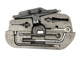 2017-2022 Maserati Levante Emergency Spare Tire Scissor Jack and Tool Kit with Foam Compartment (Used OEM)