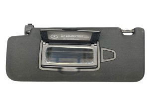 2014-2020 Mercedes-Benz S600 Black Illuminated Suede Sun Visor with Secondary Shade - Front, Left (Driver) (Used OEM)