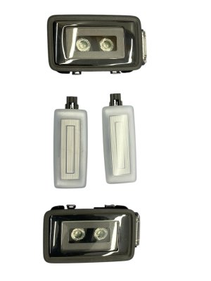 2022-2025 Audi Q4 e-tron Black Overhead Reading and Vanity Lamp Set - Rear (Used OEM)