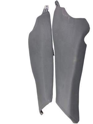 2017-2023 Jaguar F-Pace Black Seat Bolster Pillar Trim Cover Set - Rear (Used OEM)