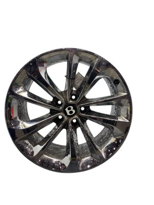 2017-2020 Bentley Bentayga Chrome 21x10 5-Twin Spoke Chrome Alloy Wheel (Used OEM)