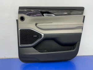 2022-2024 Jeep Wagoneer Black Door Interior Trim Panel with Courtesy Lamp - Front, Right (Passenger) (Used OEM)