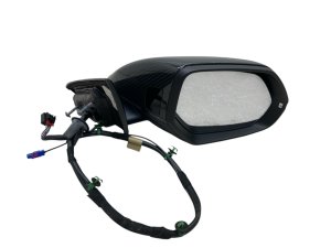 2019-2025 Audi Q8 Black Carbon Fiber Door/Side View Mirror - Right (Passenger) (Used OEM)
