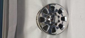 2011-2016 GMC Sierra 1500 Silver 18x8 8-Spoke Aluminum Alloy Wheel (Used OEM)