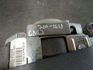 2005-2011 Dodge Dakota Gray Seat Belt Assembly with Pretensioner - Front (Used OEM)