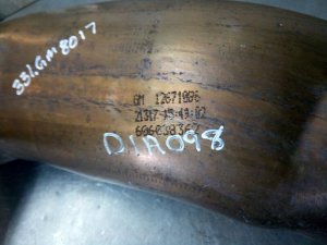 2017-2024 GMC Sierra 2500 HD Exhaust Pipe (Used OEM)