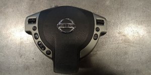 2008-2009 Nissan Rogue Black Steering Wheel Air Bag - Left (Driver) (Used OEM)