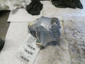 2003-2004 Ford Excursion Gray Seat Belt Retractor Assembly - Front, Right (Passenger) (Used OEM)