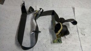 2003 Lincoln Navigator Tan Seat Belt Assembly - Front, Left (Driver) (Used OEM)