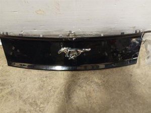 2015-2022 Ford Mustang Black Rear Trunk Lid Finish Panel with Emblem (Used OEM)