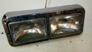 1988-2011 Freightliner FLD120 Dual Square Headlight Assembly - Right (Passenger) (Used OEM)