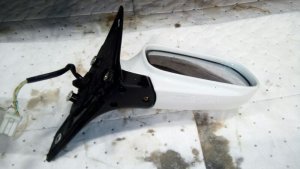 2002-2003 Subaru Impreza White Power Door/Side View Mirror - Right (Passenger) (Used OEM)