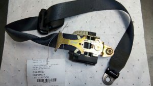 2002-2007 Jeep Liberty Black Seat Belt Assembly - Front, Right (Passenger) (Used OEM)