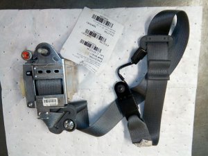 2012-2014 Ford F-150 Gray Seat Belt Assembly with Pretensioner - Front (Used OEM)
