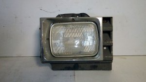 1994-1997 Mazda B3000 Chrome Square Headlight Assembly with Chrome Bezel - Left (Driver) (Used OEM)