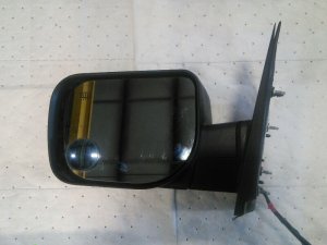 2007-2008 Nissan TITAN Black Side/Door Mirror - Left (Driver) (Used OEM)