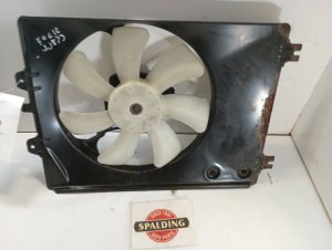2010-2013 Acura MDX 7-Blade A/C Condenser Fan Motor Assembly with Shroud - Right (Passenger) (Used OEM)