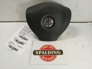 2014-2018 Volkswagen Tiguan Black Steering Wheel Air Bag - Left (Driver) (Used OEM)