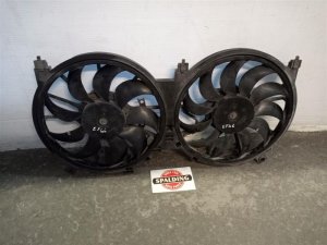 2011-2017 Nissan Quest Dual Radiator and Condenser Fan Assembly (Used OEM)