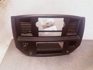 2006-2008 Dodge Ram 1500 Black Radio and Vent Instrument Panel Bezel (Used OEM)