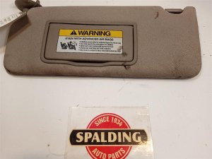 2010-2011 Honda Crosstour Silver Illuminated Sun Visor - Left (Driver) (Used OEM)