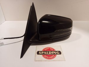 2012-2014 Mercedes-Benz C300 Black Side/Door Mirror - Left (Driver) (Used OEM)