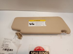 2008-2014 Mercedes-Benz C300 Tan Sun Visor with Illuminated Vanity Mirror - Left (Driver) (Used OEM)