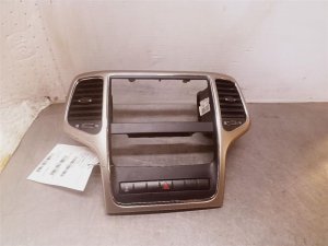 2011-2013 Jeep Grand Cherokee Black Radio Instrument Panel Bezel with Vents (Used OEM)