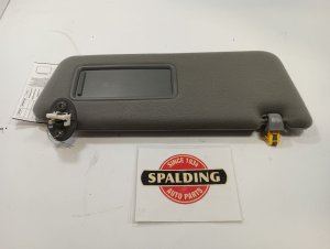 2012-2015 Toyota Tacoma Silver Sun Visor with Sliding Extender - Right (Passenger) (Used OEM)