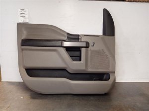 2015-2020 Ford F-150 Gray Door Interior Trim Panel - Front, Left (Driver) (Used OEM)