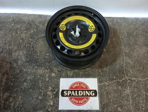 2006-2010 Volkswagen Passat Black 16x7 Steel Full-Size Spare Wheel (Used OEM)