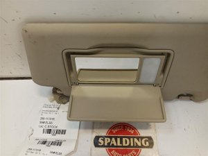 2014-2015 Nissan Rogue Select Silver Sun Visor with Illuminated Vanity Mirror - Right (Passenger) (Used OEM)